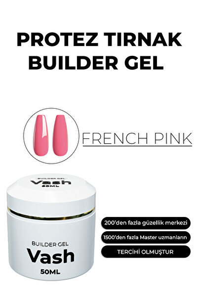 vash Protez Tırnak Jeli French Pink 50 Ml Uv/led Protez Tırnak Jel - Builder ...