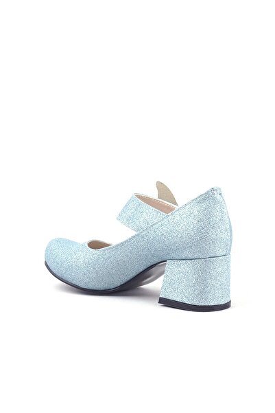 hapshoe Winx Mavi Işıltılı Kelebekli Kız Çocuk Topuklu Ayakkabı