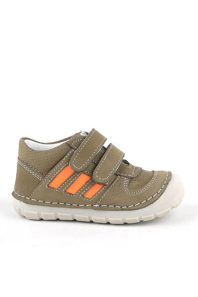 Rakerplus Grizzy Genuine Leather Khaki First Step Unisex Baby Shoes