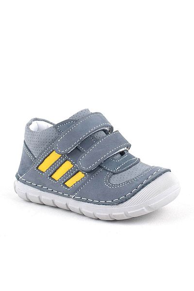 Rakerplus Grizzy Genuine Leather Gray First Step Unisex Baby Shoes