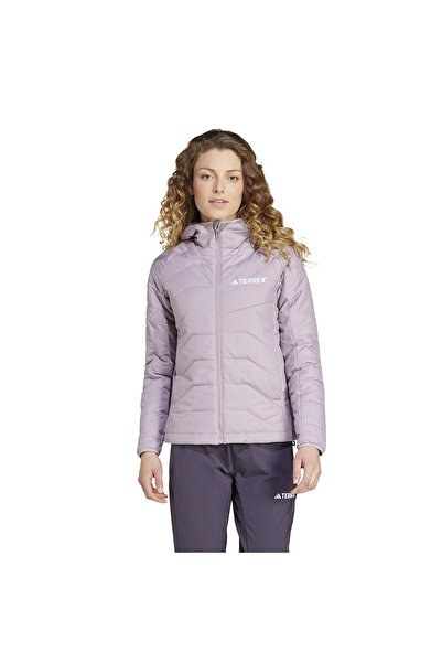 adidas Terrex Multi Synthetic Insulated Kadın Gri Outdoor Ceket IM8198