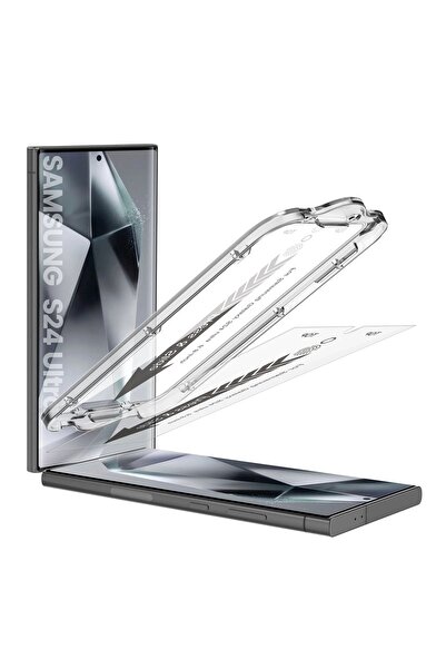 EmpoCases Samsung S24 Ultra Uyumlu Ekran Koruyucu Takma Aparatlı Kolay Kurulum