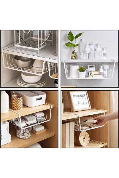 Ahlat Store Kangaroo Shelf Black Bathroom Honeycomb Top Cabinet Shelf Kitchen Organizer