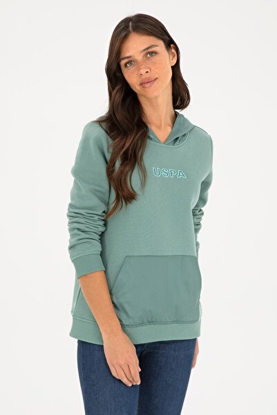 U.S. Polo Assn. سويت شيرت النعناع للنساء