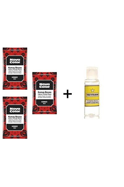 Nova Color Kırmızı Renk Toz Teksil Kumaş Boyası Kıyafet Elbise Çanta Ayakkabı...