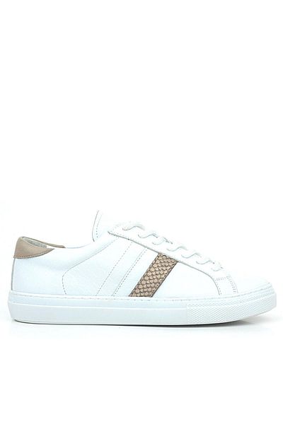 Shoes Center Pantofi de damă din piele naturală cu model alb cupru - pantofi casual