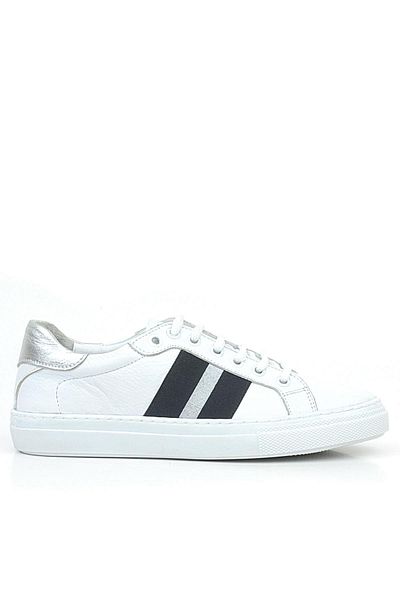 Shoes Center Pantofi de damă din piele naturală cu model alb și negru