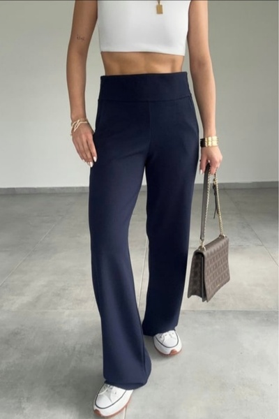 bb butik basic بنطلون جيب من الليكرا مع حزام صدر