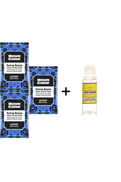 Nova Color Lacivert Rengi Toz Teksil Kumaş Boyası Kıyafet Elbise Çanta Ayakka...