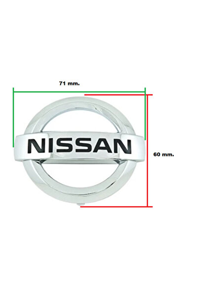 Gutsy Gt Ns71x60 Nıssan Jant Gobek Arma Logo