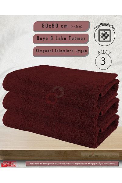 SUALUXE 50x90cm Microfiber Sports Towel - 3 Pieces Hairdresser, Barber and Hand Face Towels