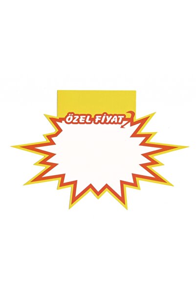 MT Raf Önü Rafa Geçmeli Özel Fiyat Baskılı Yıldızlı Fiyat Etiketi 15x12 cm.50...