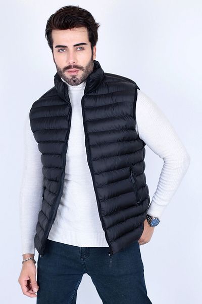 HeviStor Vestă de puf pentru bărbați - Sport căptușit unisex