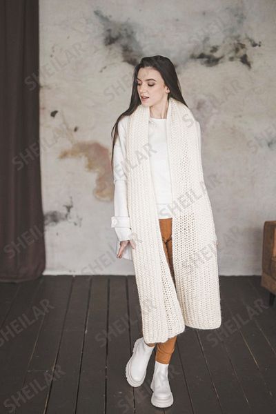 Sheilar Thick Thessaloniki Knitted Knitwear Scarf