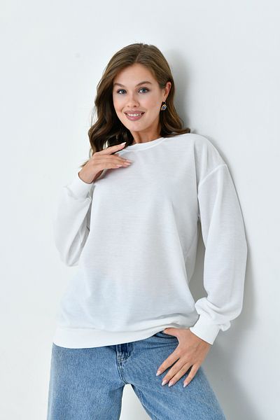 enmodaiçgiyim Λευκό Unisex Oversize φούτερ