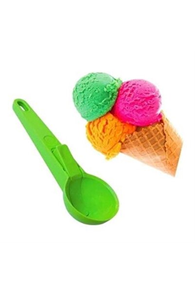 AlbiShoes Practical Latched Plastic Ice Cream Serving Presentation Ladle Spoon