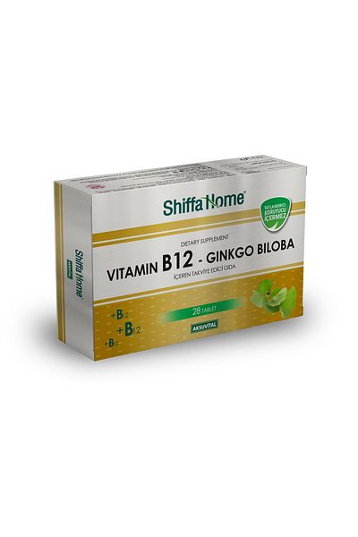 Shiffa Home Vitamin B12-Gingko Biloba 28 Tablets