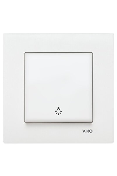 VİKO Viko Karre Beyaz Light (ZİL/IŞIK ANAHTARI)