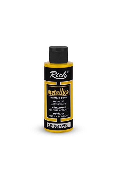 Rich Metalik Akrilik Boya 120cc. N:742 Sarı