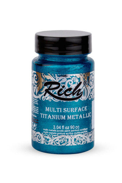 Rich Multi Surface Titanium Metalik Boya 90 cc. N:2572 Turkuaz