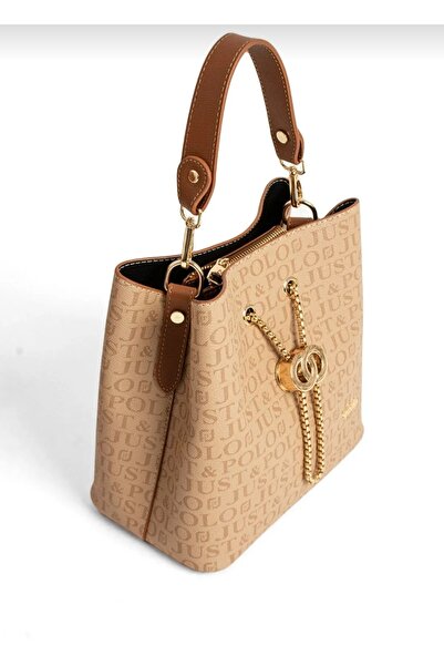 Just Polo حقيبة يد وكتف نسائية أصلية من JUSTPOLO مكونة من 3 أقسام