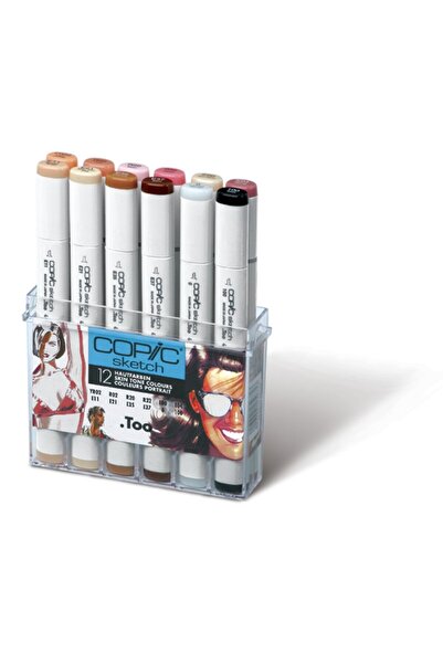 Copic Sketch Set of 12 Skin Tones