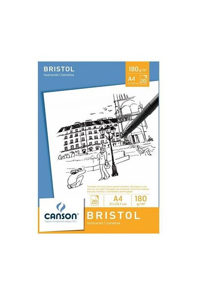 Canson Bristol A4 - 180Gr. - 20 Sheets
