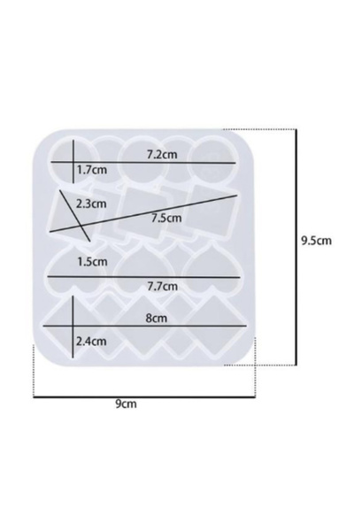 Rich Epoksi Silikon Kalıp 90x95mm - Toka (270)