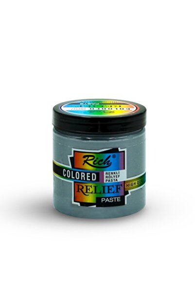 Rich Renkli Rölyef Pasta 250cc Marjinal Grey 10168