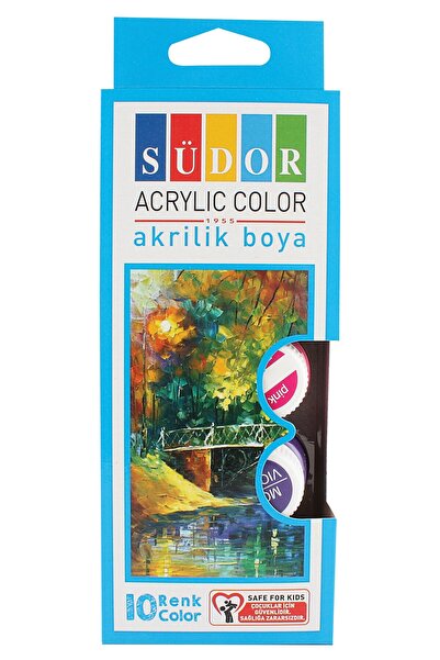 Südor Akrilik Boya Seti 10 Renk x 20 ml
