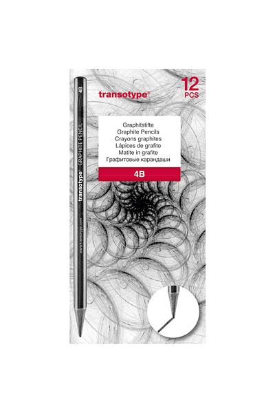 Transotype Set of 12 4B Graduated Graffiti Drawing Pens
