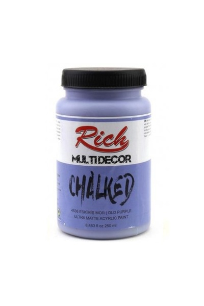 Rich Multi Decor Chalked Akrilik 250ml N:4536 Eskimiş Mor