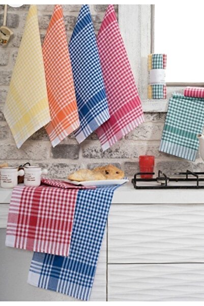 HepsibiGüzel 12li Büyük Boy (50x70cm) Pötikare Desenli Sunum & Beslenme ve Pi...