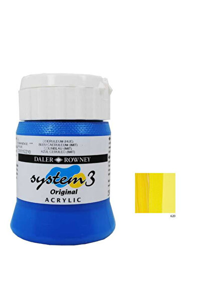 Daler Rowney System 3 Acrylic Paint 500ml - Cadmium Yellow Hue 620