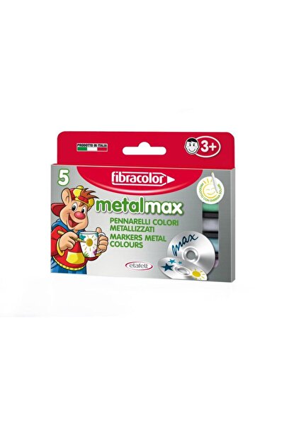 Fibracolor Metal Max Metalik Keçeli Kalem 5 Renk