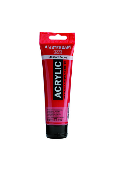 Talens Amsterdam Akrilik Boya 120ml. N:317 Transparent Red Medium