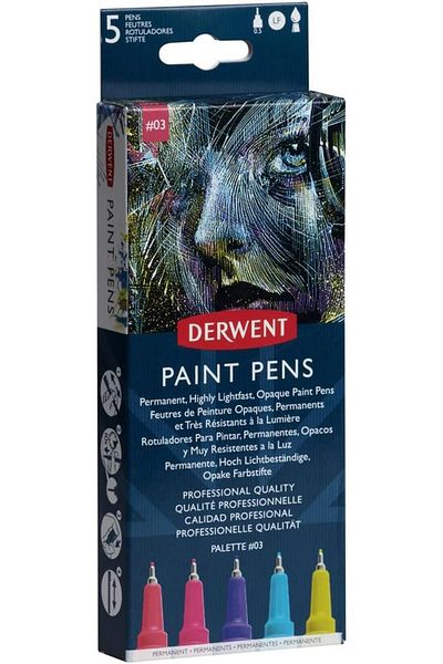 Derwent Graphik Line Painter 5 Colors - Set 3