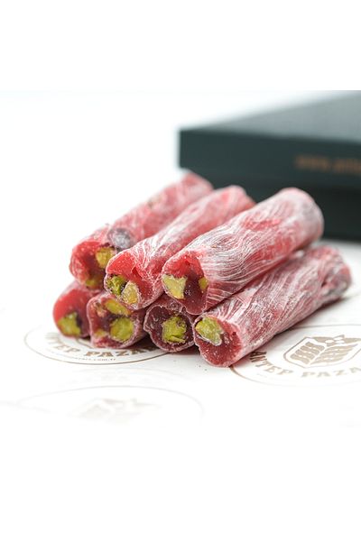 Antep Pazarı Turkish Delight - Pistachio Pomegranate Wick Turkish Delight - 350 Gr