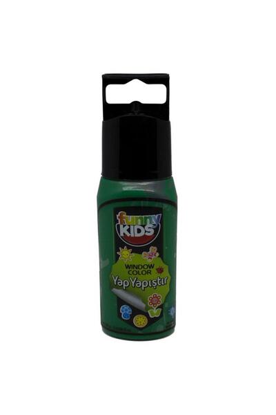 Rich Funny Kids Yap Yapıştır Cam Boyası 60cc - 7520 Yeşil