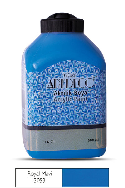 Artdeco Akrilik Ahşap Boyası 500ml 3053 Royal Mavi