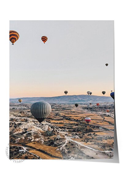 Postifull Poster bez okvira, letnja tematska slika BR:134, baloni i fotografi...