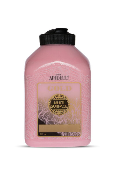Artdeco Gold Multi Surface Saten Akrilik Boya 500ml 258 Bebek Pembe