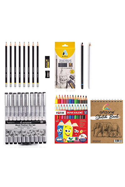 hobi24 Teknik Çizim Ve Eskiz Kiti - Kit 8