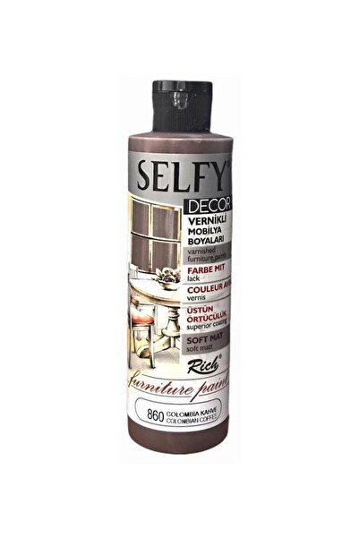 Rich Boya Rich Selfy Decor Vernikli Boya 240cc - Colombia Kahve 860