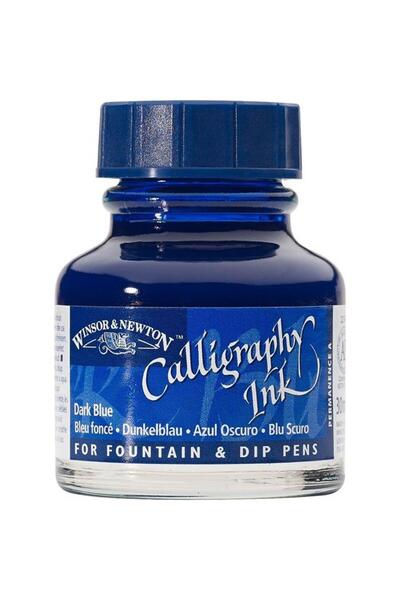 Adel Winsor & Newton Kaligrafi Mürekkebi, 30ml - Azur Blue 222