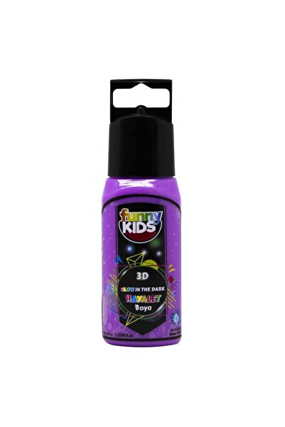 Rich Funny Kids 3D Hayalet Boya 60cc Mor 4456