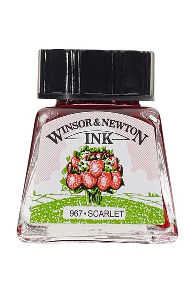 Winsor Newton حبر البلاط 14 مل - القرمزي