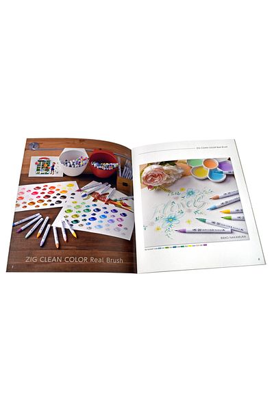 Zig Calligraphy Idea Book Color Training Booklet Intx500-812