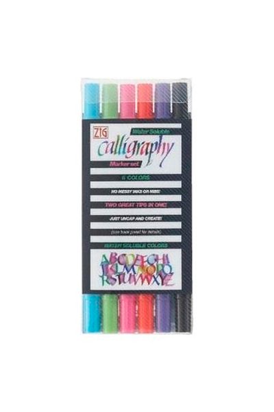 Zig Set of 6 Calligraphy Pens - Tc-3100-6Va