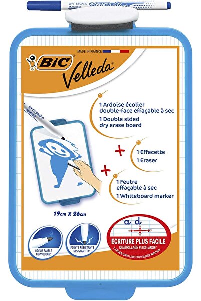 Bic Velleda Yazı Tahtası 19x26cm - Kalem Ve Silgi Hediyeli